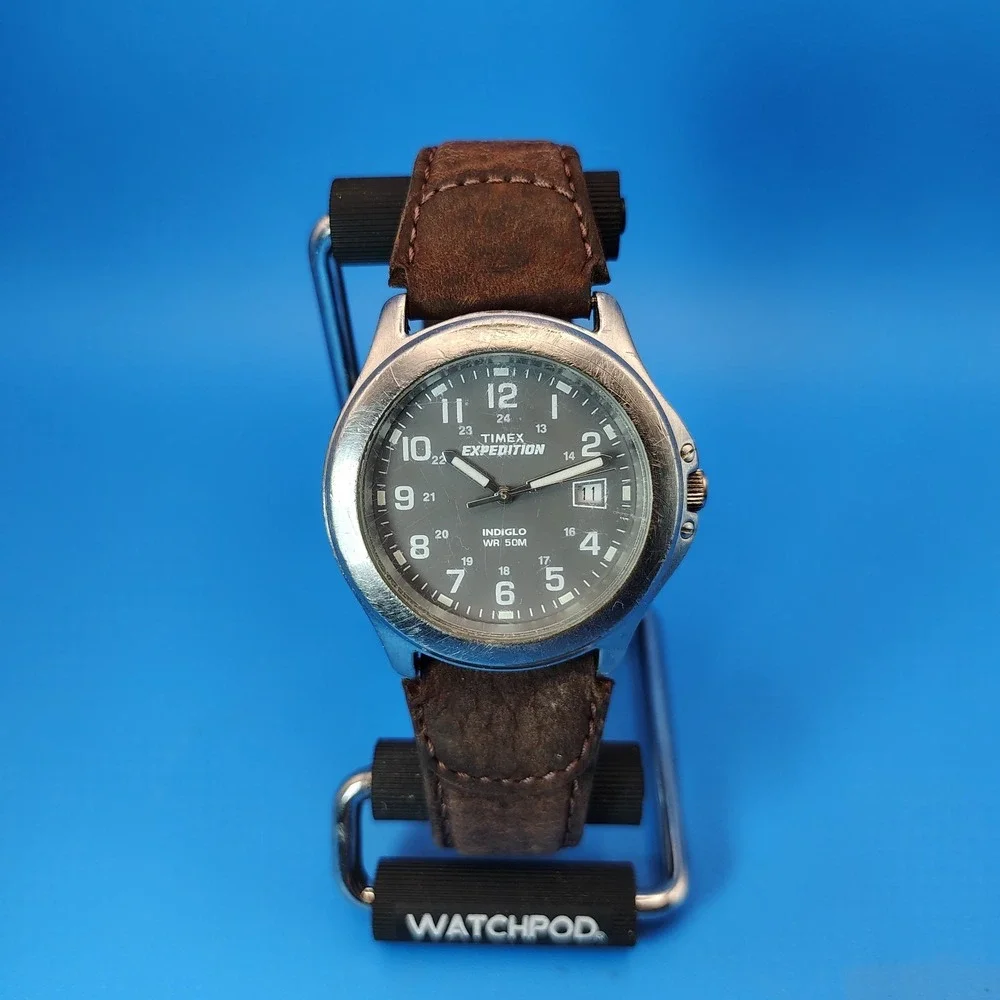 Vintage 2007 Timex Expedition Date 43mm Mens Quartz Field Watch (No Indiglo)